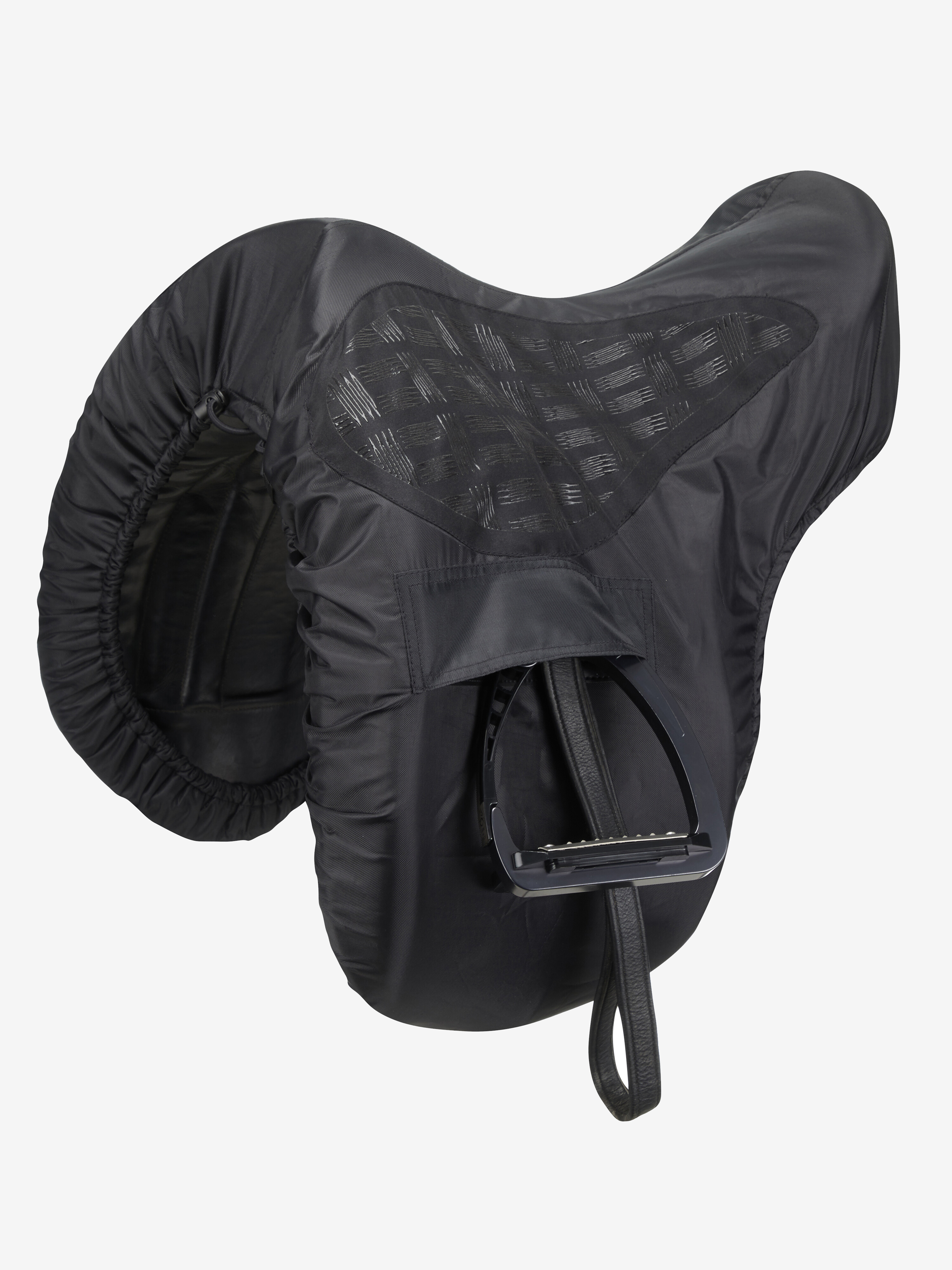 PONY EQUESTRIAN COB SIZED BLACK SADDLE COVER RIDE-ON WATERPROOF HORSE 