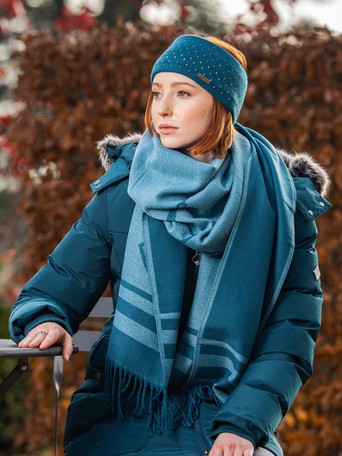 Accessories Scarves Snoods Pieces Snood blue casual look 