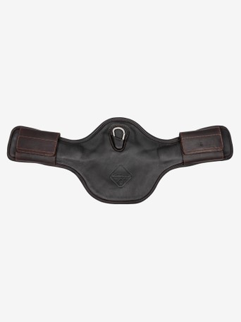 Equestrian Leather Padded Elasticated Stud Girth Event Shaped Brown 50'' & 52'' 