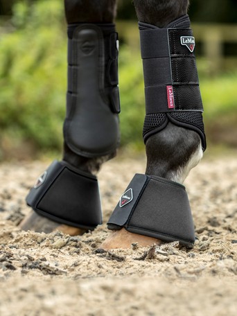 C F BRIDLEWAY OVER REACH BOOTS BROWN WITH HOOK LOOP FASTENING P XF 